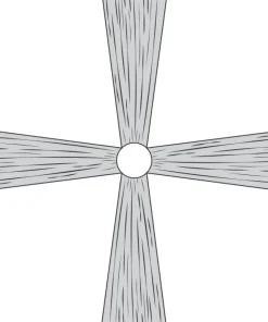 4-Panel 18ft Starburst Ceiling Draping Kit (36 Feet Wide)