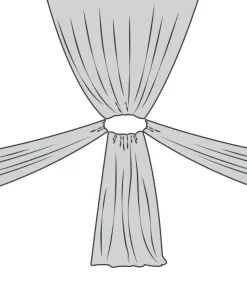 4-Panel 12ft Starburst Ceiling Draping Kit (26 Feet Wide)