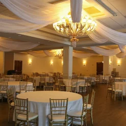 10 Panel Kit - Prefabricated Complete Ceiling Drape Kit - 36ft Diameter - Select Drop, Fabric & Color!