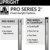 4-Panel Pipe and Drape Kit / Backdrop - 8ft Tall (Non-Adjustable - 1.5" Break Apart Uprights)