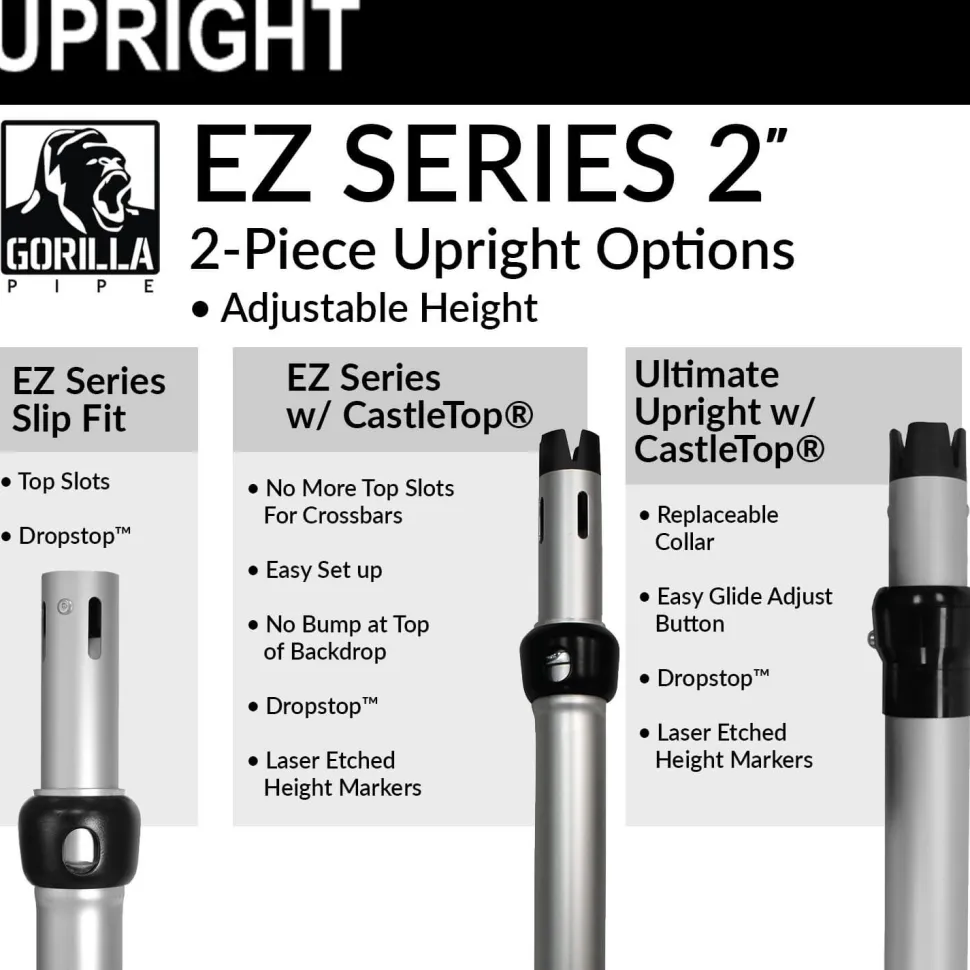 5-Panel Pipe and Drape Kit / Backdrop - 9-16 Feet Tall (Adjustable)