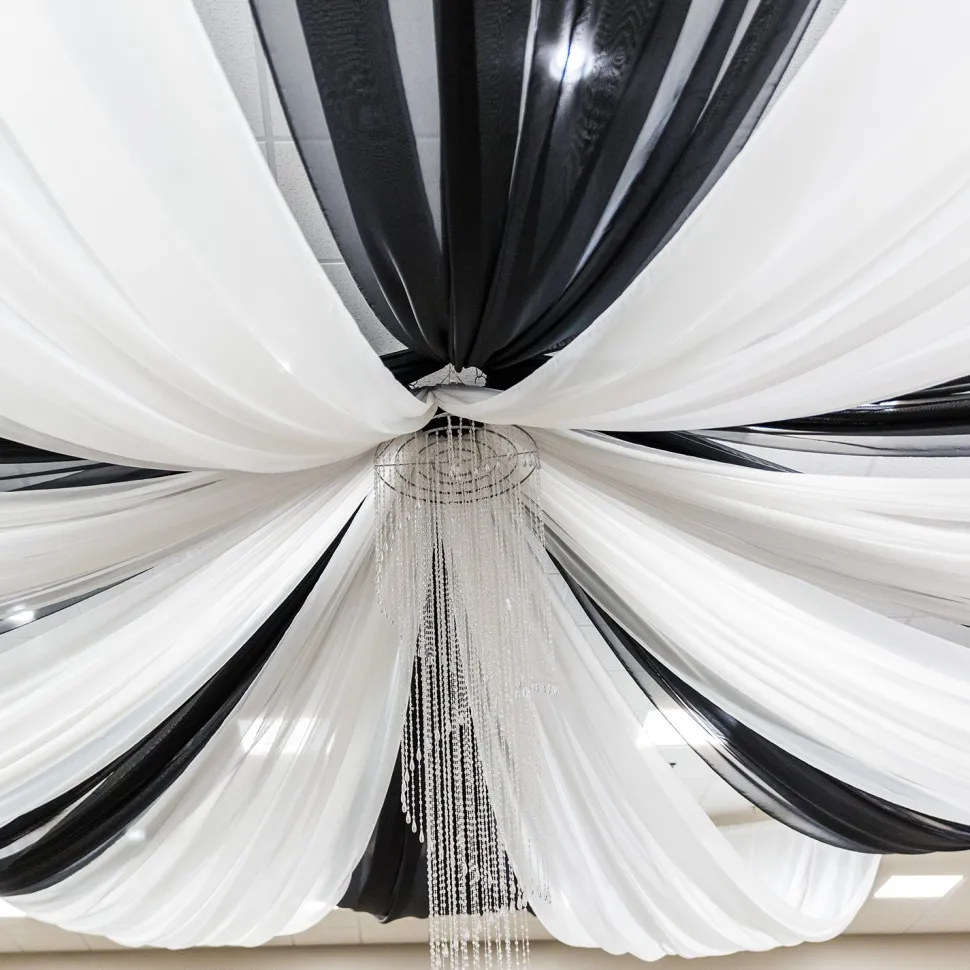 10-Panel Starburst 18ft Ceiling Draping Kit (38 Feet Wide)