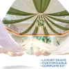 10-Panel Starburst 21ft Ceiling Draping Kit (44 Feet Wide)