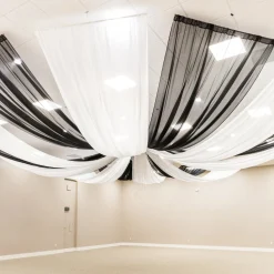 10-Panel Starburst 21ft Ceiling Draping Kit (44 Feet Wide)