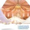 12-Panel Starburst 30ft Ceiling Draping Kit (62 Feet Wide)
