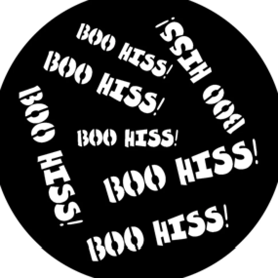 Panto Words 4 - Stock Gobo for Gobo Light Projectors - Choose your size!