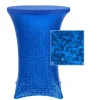 Perfect Fit Sequin Spandex Cocktail Table Cover 30"-32" Round - Royal Blue