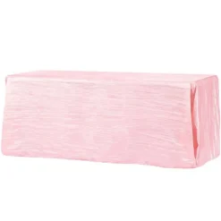 Pink Accordion Crushed Taffeta - Square/Round/Rectangular Table Topper/Overlay