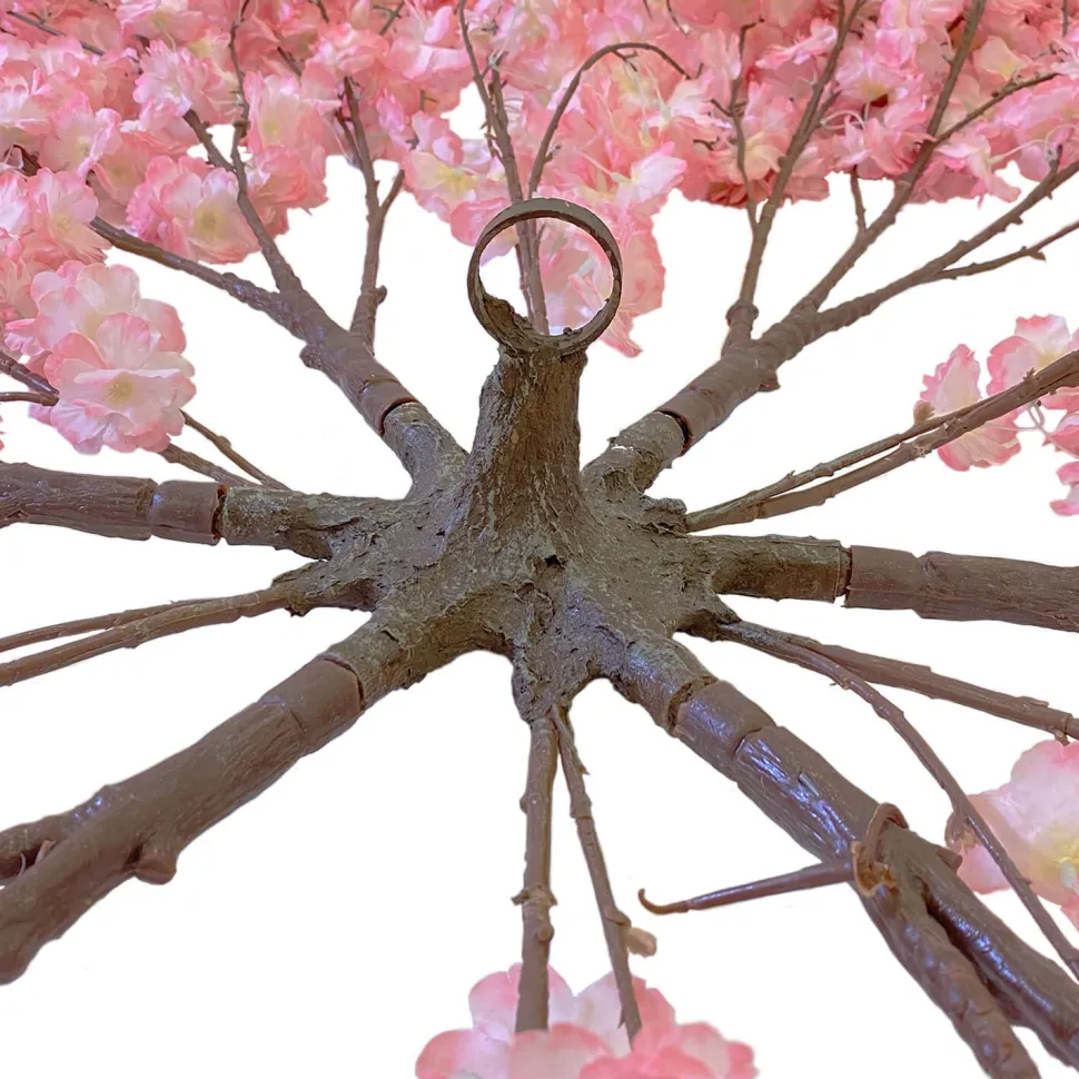 Pink Cherry Blossom Hanging Floral Chandelier | ModTree™ Collection