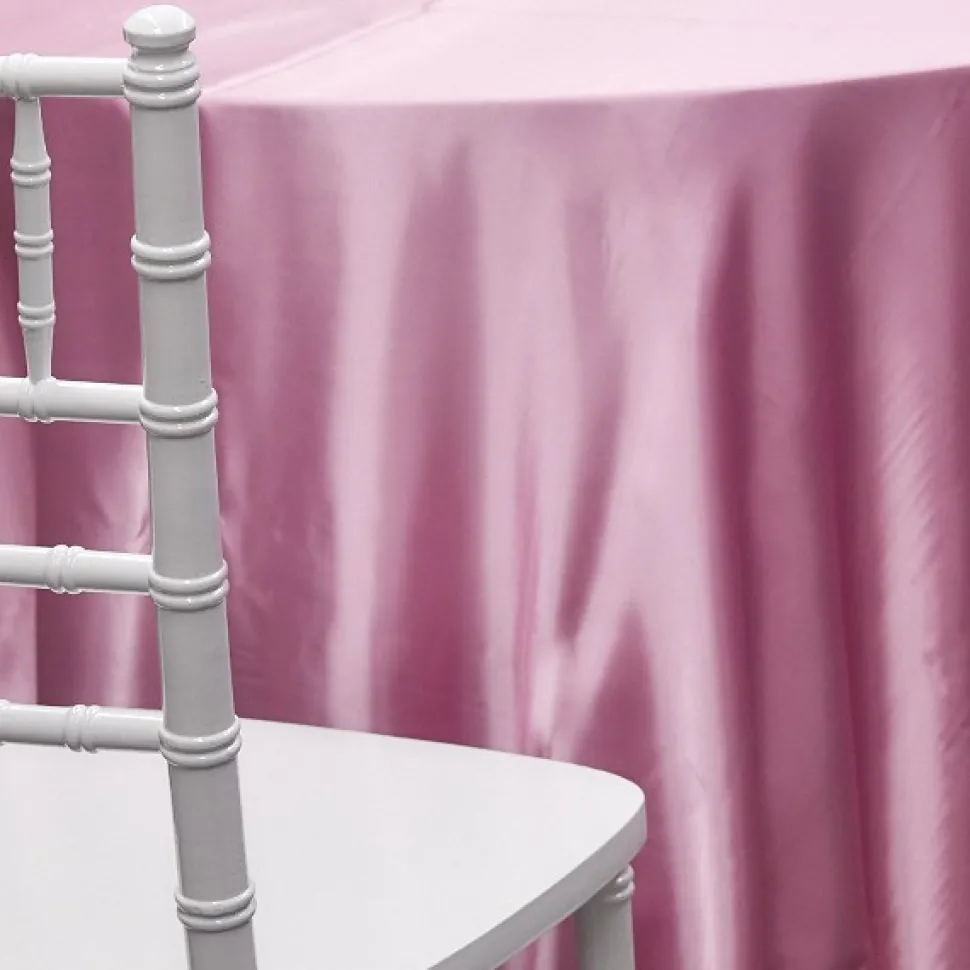 PINK - Deco Satin Tablecloth by Eastern Mills - Size Options