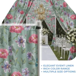 Pink Livia Curtain Panel w/ 4" Rod Pocket - 114" Wide - Many Size Options