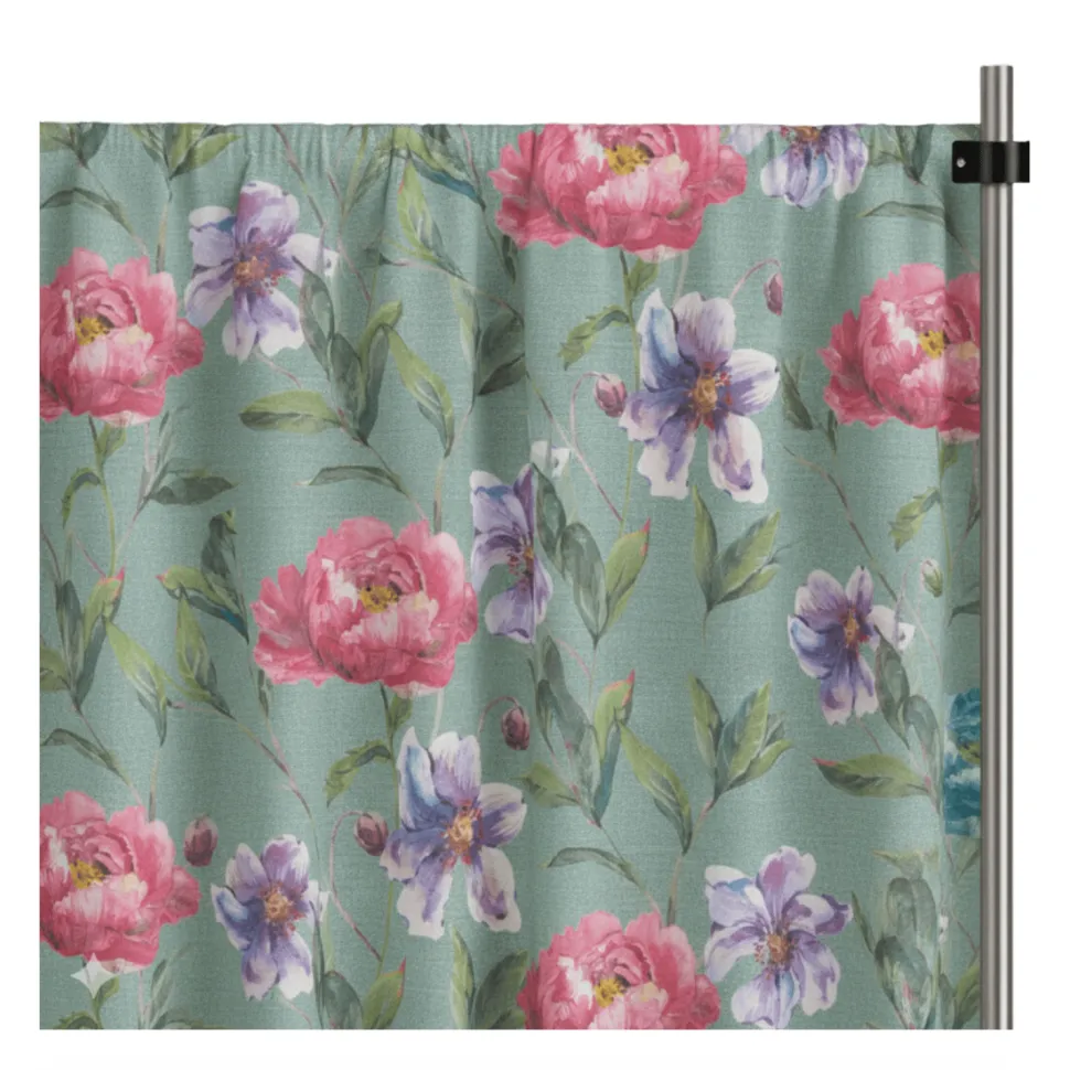 Pink Livia Curtain Panel w/ 4" Rod Pocket - 114" Wide - Many Size Options