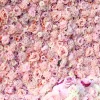 Pink Mixed Floral Wall - Curtain Style - Easy Install! Select Size