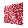 Pink & Red Mixed Floralsw/ Greenery - Curtain Style Floral Wall - Easy Install! Select Size