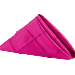 Pintuck Taffeta Napkins - Fuchsia