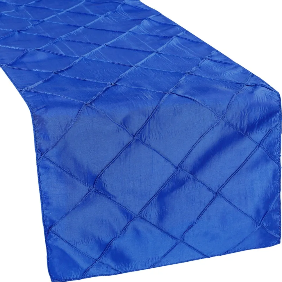 Pintuck Taffeta Table Runner - Royal Blue