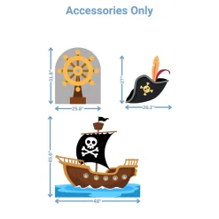 Pirate Island 1 Foam Core Birthday Backdrop Kit by PopScene™