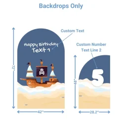 Pirate Island 2 Foam Core Birthday Backdrop Kit by PopScene™