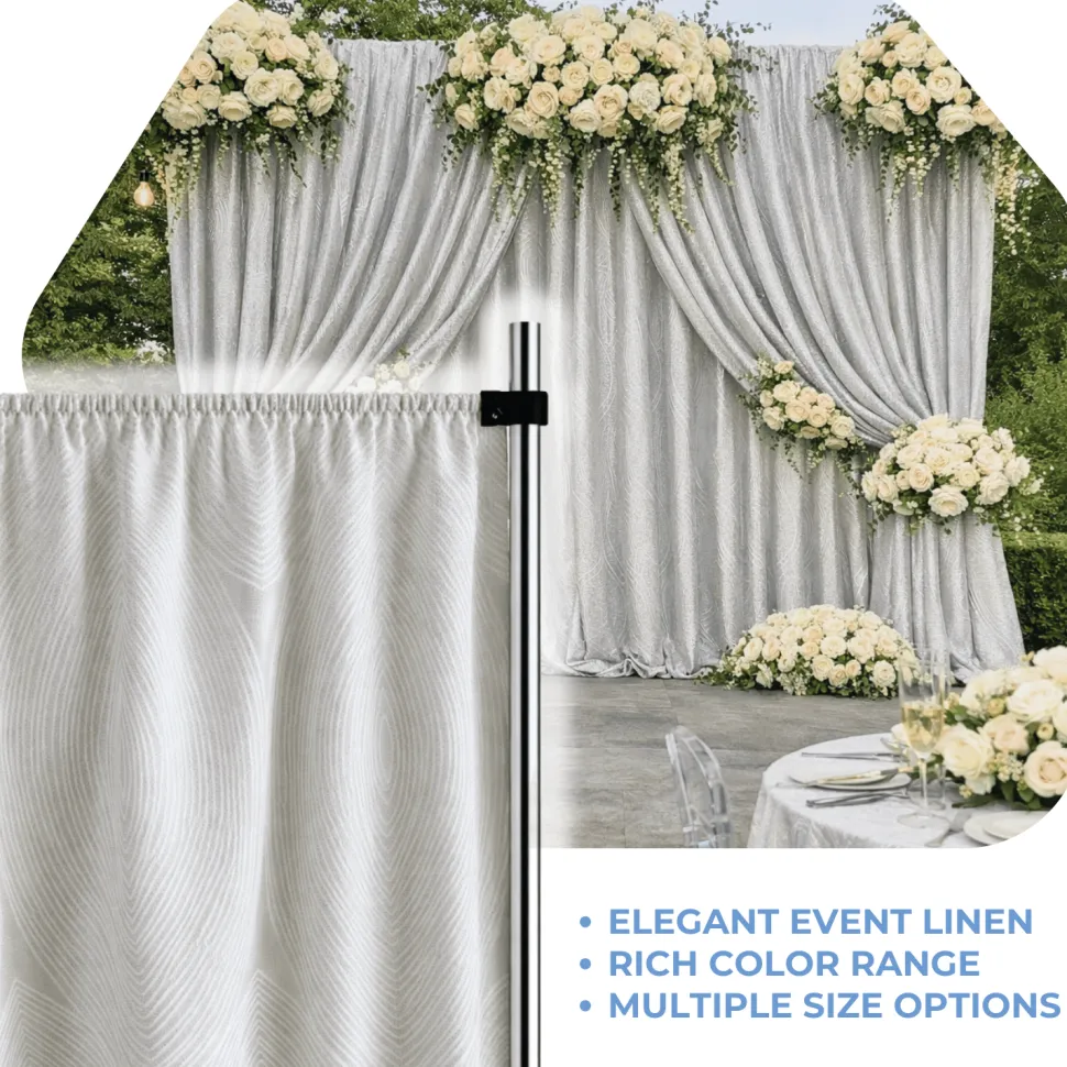 Platinum Sombra Curtain Panel w/ 4" Rod Pocket - 110" Wide - Many Size Options