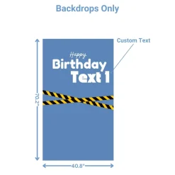 Police Hero Foam Core Birthday Backdrop Kit by PopScene™