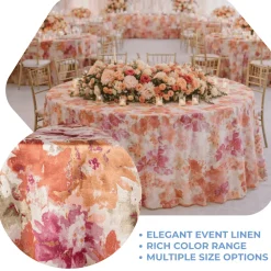 Pomegranate Florence Jacquard Tablecloth - Multiple Size Options