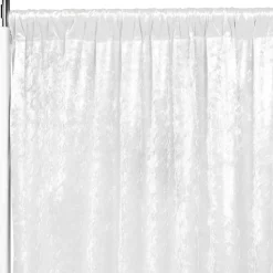Premade Velvet Backdrop Curtain 14ft Long x 52in Wide in White