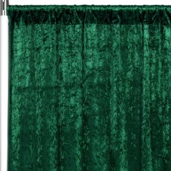 Premade Velvet Backdrop Curtain 14ft Long x 52in Wide in Emerald Green