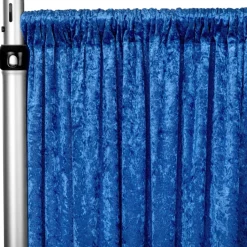 Premade Velvet Backdrop Curtain 8ft Long x 52in Wide in Royal Blue