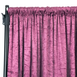 Premade Velvet Backdrop Curtain 8ft Long x 52in Wide in Violet