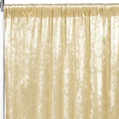 Premade Velvet Backdrop Curtain 16ft Long x 52in Wide in Champagne