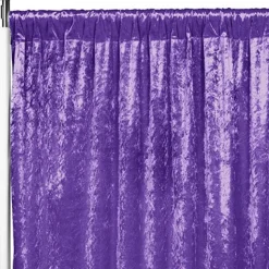 Premade Velvet Backdrop Curtain 16ft Long x 52in Wide in Purple