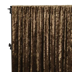 Premade Velvet Backdrop Curtain 14ft Long x 52in Wide in Chocolate