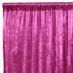 Premade Velvet Backdrop Curtain 14ft Long x 52in Wide in Magenta