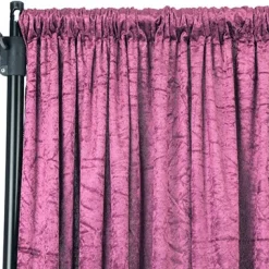 Premade Velvet Backdrop Curtain 14ft Long x 52in Wide in Violet