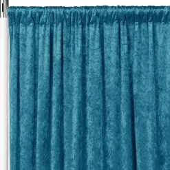 Premade Velvet Backdrop Curtain 12ft Long x 52in Wide in Peacock Teal