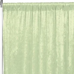 Premade Velvet Backdrop Curtain 10ft Long x 52in Wide in Sage Green
