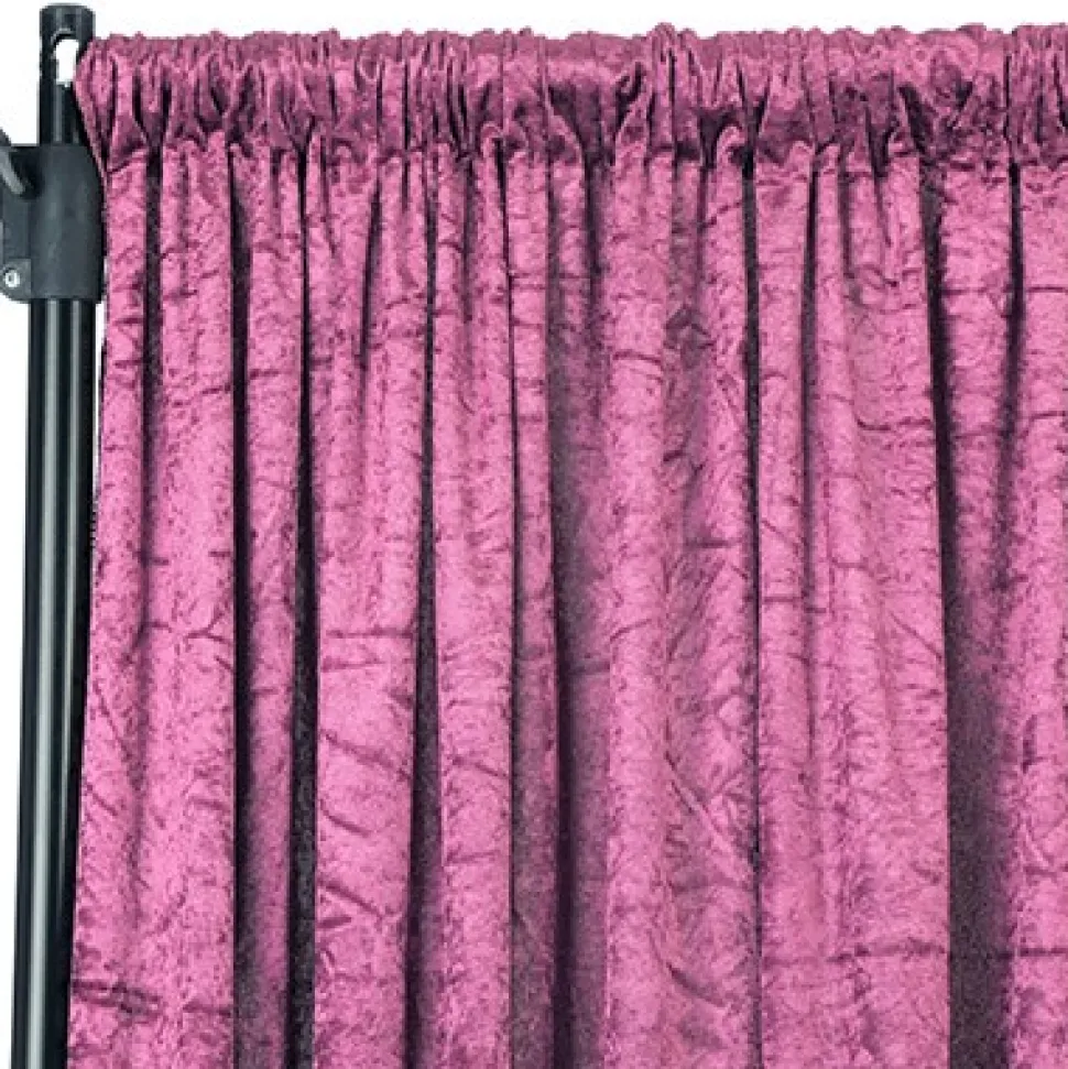Premade Velvet Backdrop Curtain 10ft Long x 52in Wide in Violet