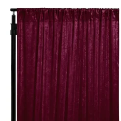 Premade Velvet Backdrop Curtain 10ft Long x 52in Wide in Cabernet
