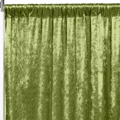 Premade Velvet Backdrop Curtain 10ft Long x 52in Wide in Dark Sage Green