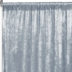Premade Velvet Backdrop Curtain 10ft Long x 52in Wide in Dusty Blue