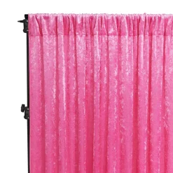 Premade Velvet Backdrop Curtain 10ft Long x 52in Wide in Fuchsia