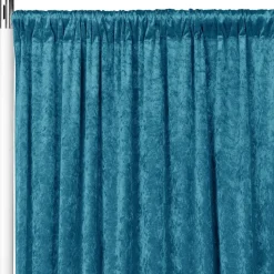 Premade Velvet Backdrop Curtain 10ft Long x 52in Wide in Peacock Teal