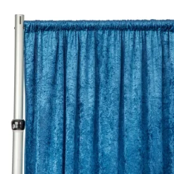 Premade Velvet Backdrop Curtain 8ft Long x 52in Wide in Dark Teal