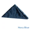 Premade Velvet Napkin - 20" x 20" - Navy Blue - Pack of 10