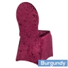 Premade Velvet Spandex Banquet Chair Cover - Burgundy