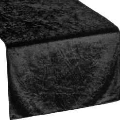 Premade Velvet Table Runner - Black