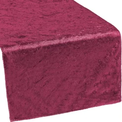 Premade Velvet Table Runner - Burgundy
