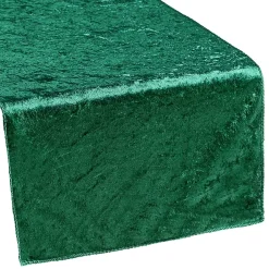 Premade Velvet Table Runner - Emerald Green