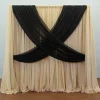 Premium Criss-Cross Curtain 1 Panel Backdrop - Height: 6-10ft