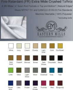 Premium Double Valance 2 Panel Backdrop - Height: 7-12ft
